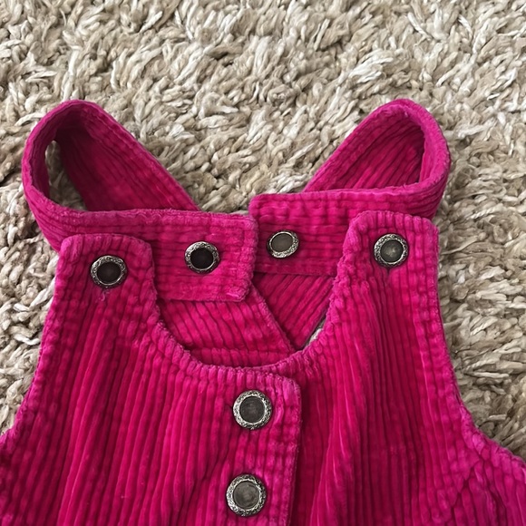 Girls corduroy overhaul pink dress - Picture 3 of 5